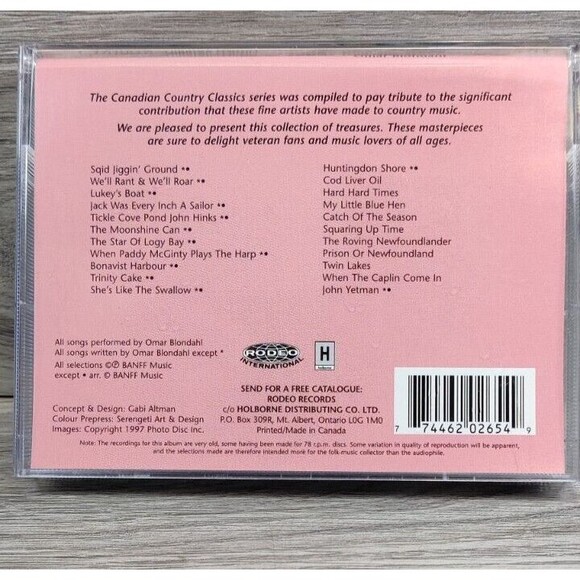 Omar Blondahl – Canadian Country Classics Songs From The Rock On 2 Cassette Tape - Picture 2 of 12